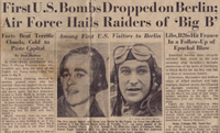 First U.S. Bombs Dropped on Berlin: Air Force Hails Raiders of 'Big B'