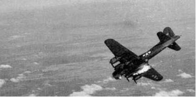 B-17 Shot Down