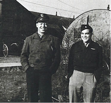 Major Fred Rabo as seen outdoors with a friend