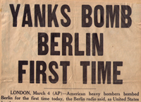 Yanks bomb Berlin first time