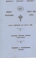 Easter Service Program Alconbury 1944